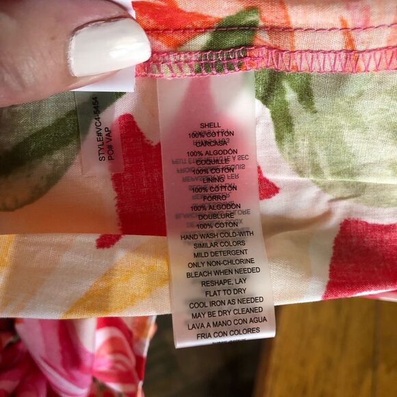 NWT Vince Camuto Square Neck Floral Fit & Flare MIDI Dress Plus Size 20W - Picture 16 of 16